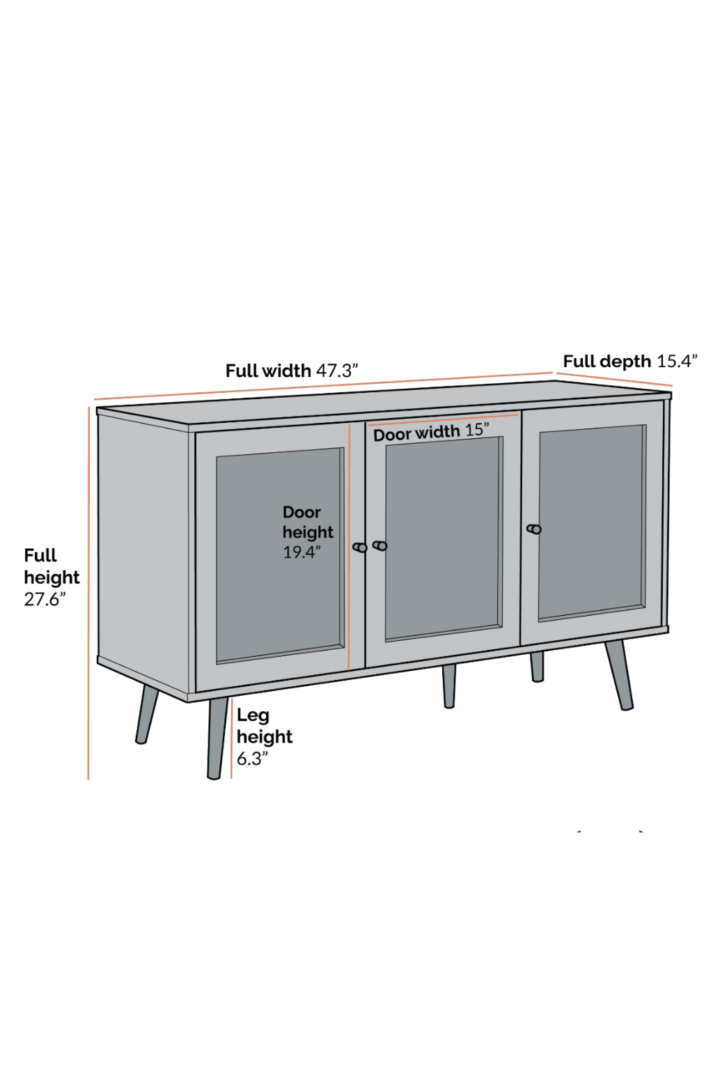 Puranik 3 Door Sideboard