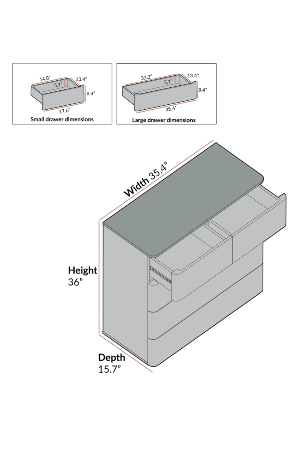 Silchar 5 Drawer Chest