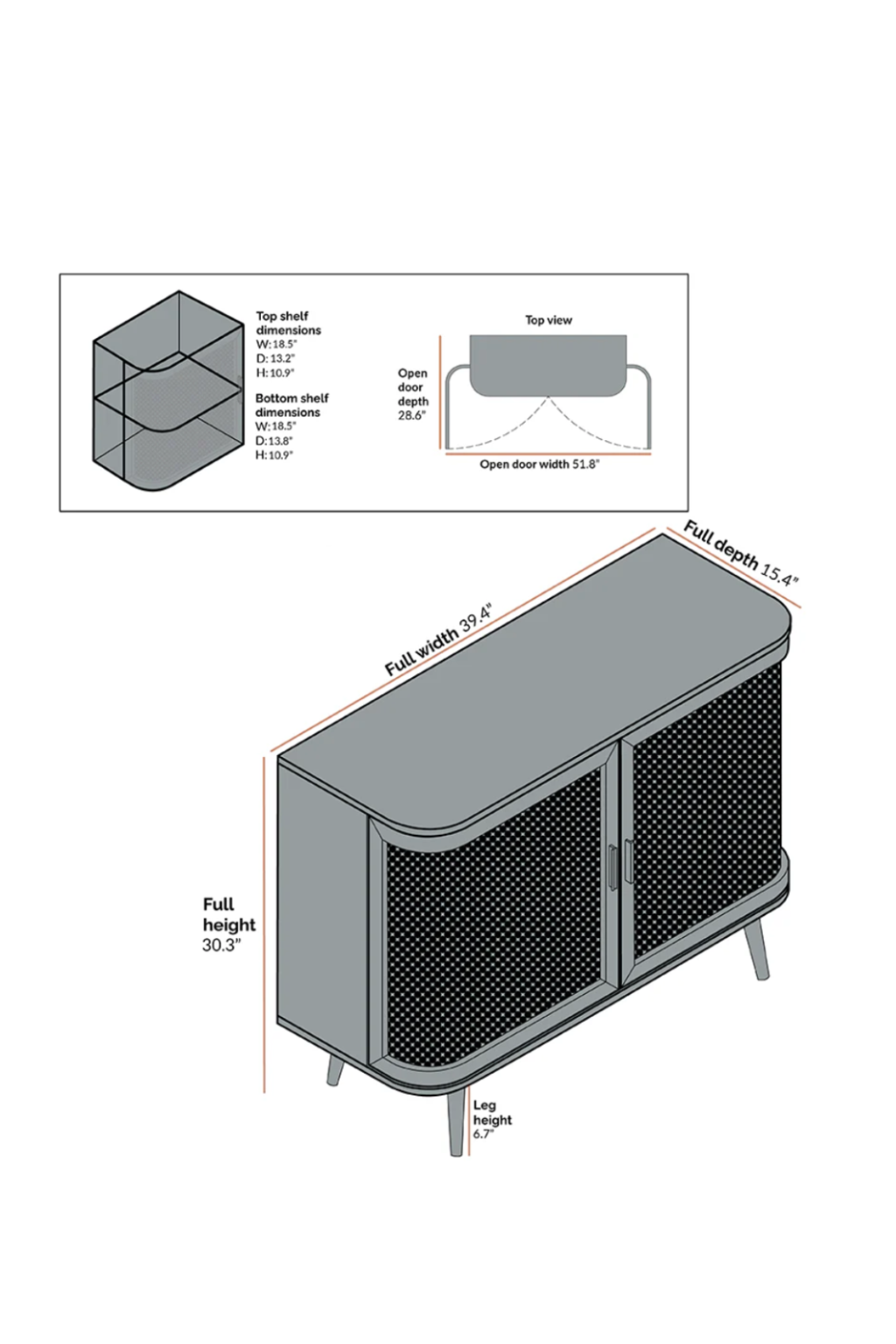Ranchi Small Sideboard