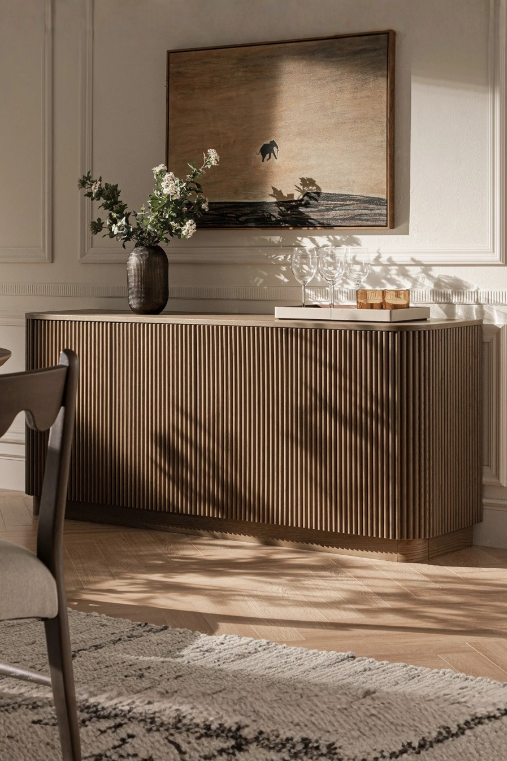 Thrissur 4 Section Sideboard