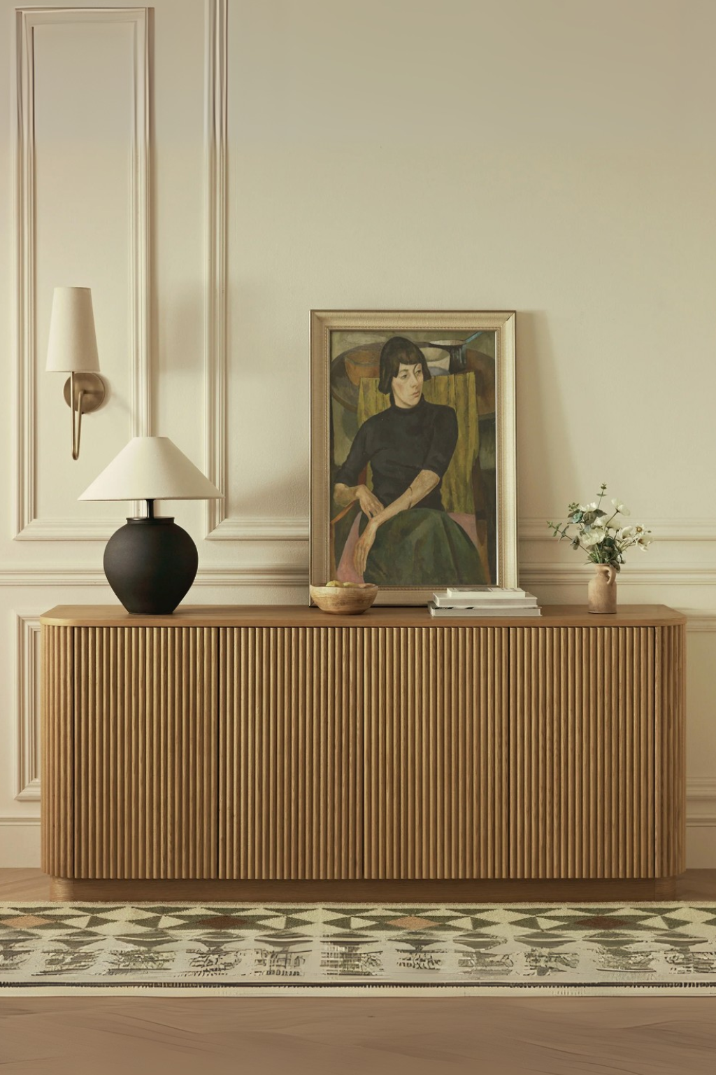 Thrissur 4 Section Sideboard