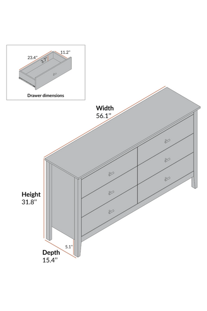 Patnam 6 Drawer Chest