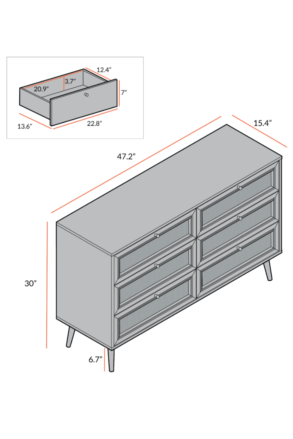 Puranik 6 Drawer Chest