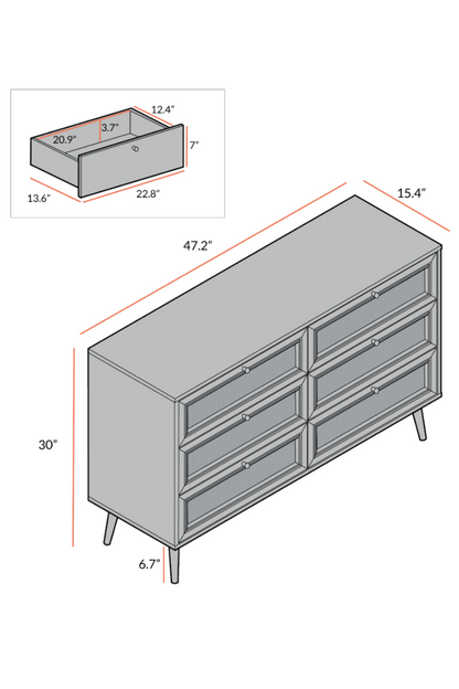 Puranik 6 Drawer Chest